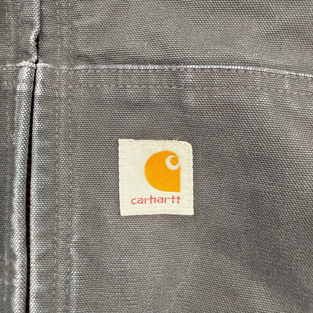 Vintage Carhartt Jacket Mens 5XL Black Duck Canvas Quilted‎ Lined J140 USA Union